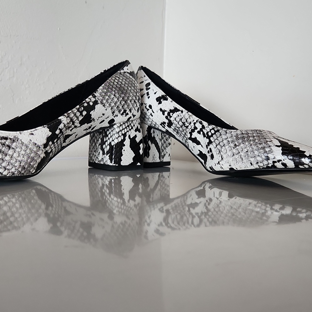 Beautiful New Zara Trafaluc Python Snakeskin Bloc… - image 4